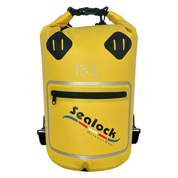 15L/20L IPX7 Şeffaf Pencereli ve Kuru-Islak Ayırmalı Su Geçirmez Kuru Çanta