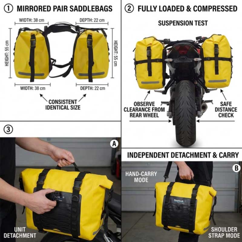 Macera Motosikleti Markaları için Motosiklet Eyer Çantası Üreticisi