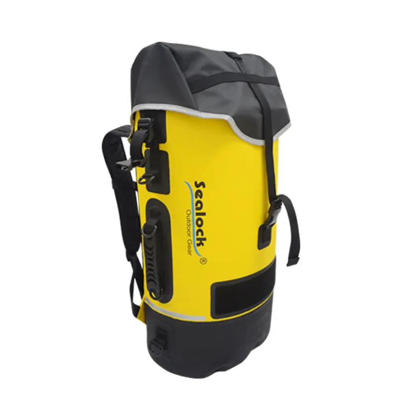 45L / 55L / 65L IPX8 Doğal Kauçuk Contalı Su Geçirmez Mağaracılık Sırt Çantası